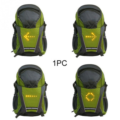 free shipping 18L USB Charging Waterproof Backpack Riding LED Light Direction Indicator Turn Signal Reflective Cycling Backpack~