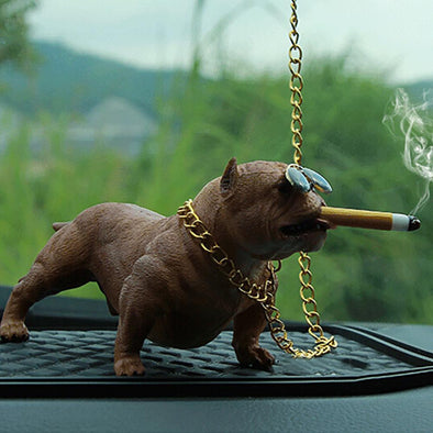 free shipping Car Dog Decoration Creative Personality High Grade Car Interior Fashion Simulation Dog Doll Interior Accessories Ornaments