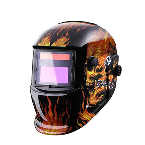 free shipping DEKO Skull Solar Auto Darkening MIG MMA Electric Welding Mask/Helmet/welder Cap/Welding Lens for Welding Machine