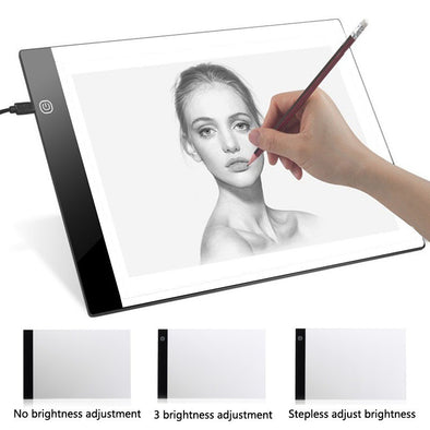 free shipping Digital Graphic Tablet A4 LED Artist Thin Art Stencil Drawing Board Light Box Tracing Writing Portable Electronic Tablet Pad