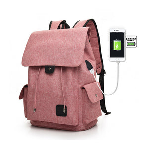 free shippingFashion USB Charging Backpack Women Casual Oxford Backpacks Ladies Travel Bags Woman Solid School Bags Female 2018 New Bolsa