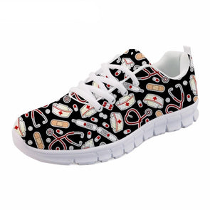 Funny 3D Cartoon Nurse Print Woman Sneakers (COLLECTION 1)