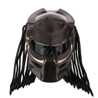 free shipping Predator Carbon Fiber Motorcycle Helmet Full Face Iron Warrior Man Helmet DOT Safety Certification High Quality Black Colorful
